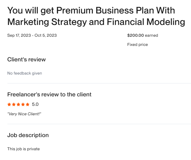 You wiII get Premium Business PIan With Marketing Strategy and Financial Modeling