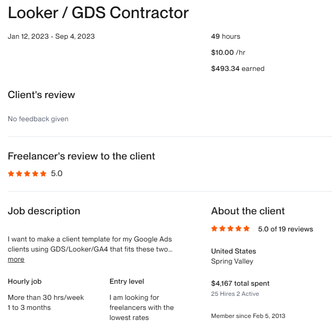Looker / GDS Contractor