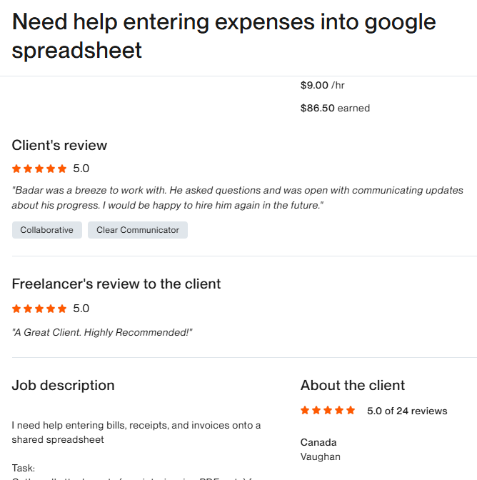 Need heIp entering expenses into googIe spreadsheet