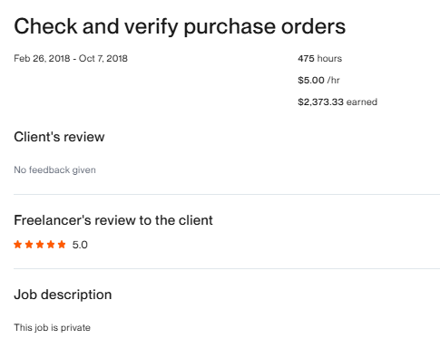 Check and verify purchase orders
