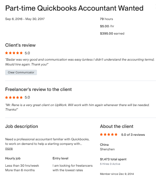 Part-time Quickbooks Accountant Wanted